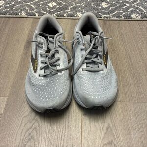 Brooks Mens Adrenaline GTS 24 Gray Running Shoes Sneakers Size 9